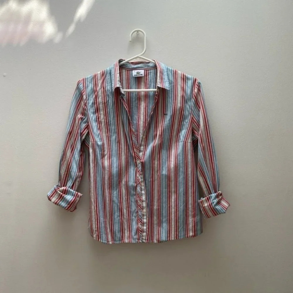 Lacoste - Striped  Button Down Shirt
